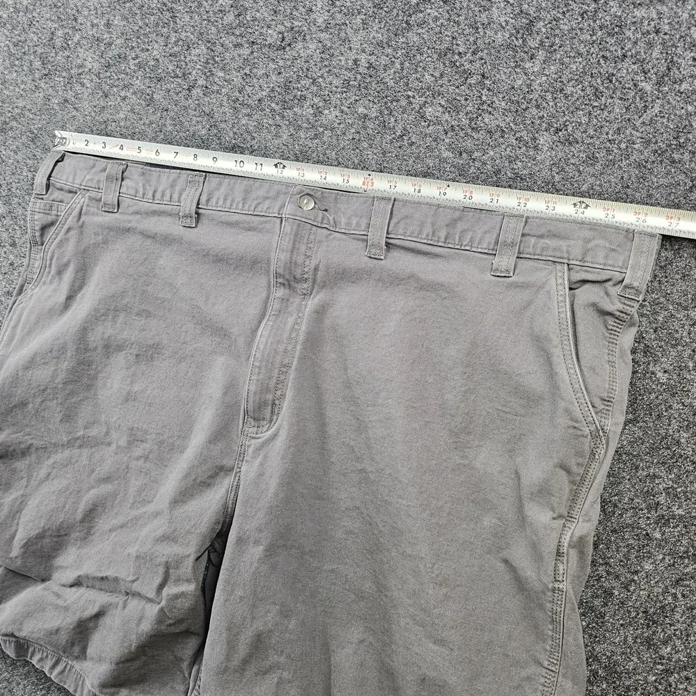 Carhartt‎ Relaxed Fit Canvas Shorts Men's 54 Gray Work Utility Stretch 102514